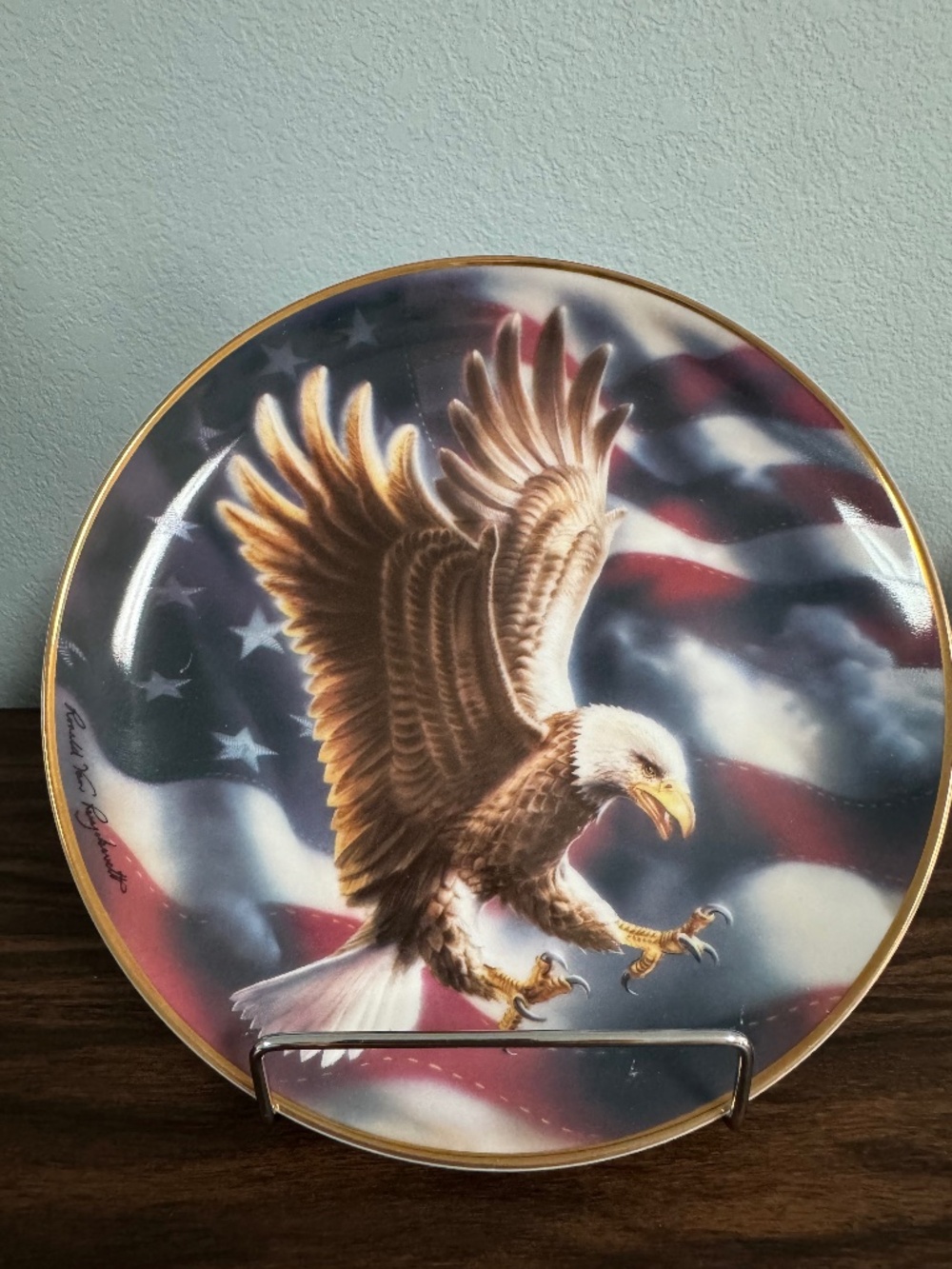 Franklin Mint Limited Edition Porcelain American Eagle Plate N 8894